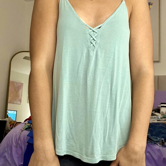 Sage light green soft & sexy tank sz S - Picture 4 of 4